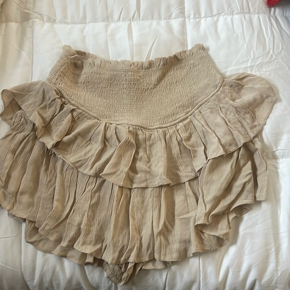 high quality pleated mini skirt